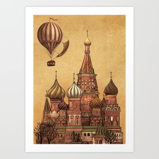 Trip to Moscow Art Print