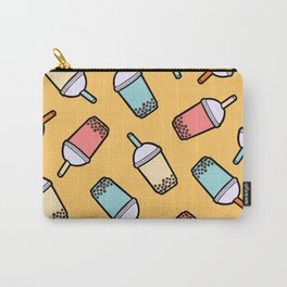 Bubble Tea Pattern Carry-All Pouch