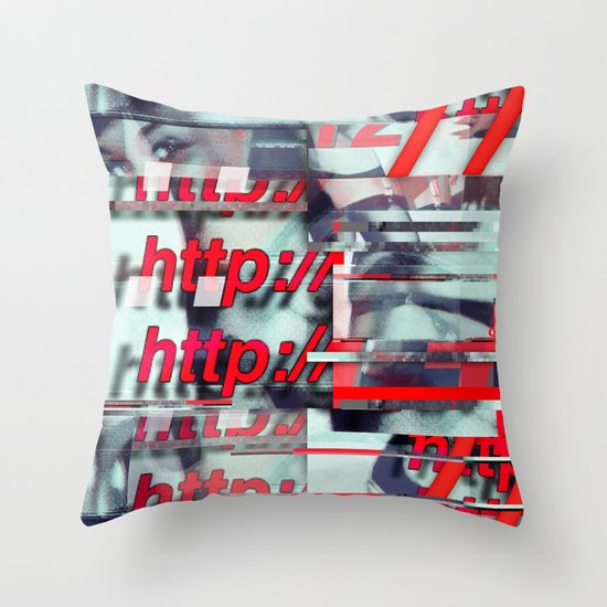 Glitch Decon 1 Throw Pillow