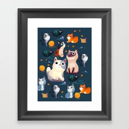 Cat Print Framed Art Print