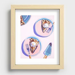 Two Slices of Pie Recessed Framed Print