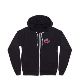 sunset in a wolf paw  Full Zip Hoodie