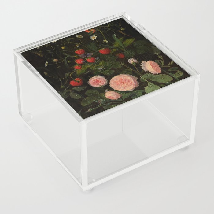 Dark Botanical Print Acrylic Box