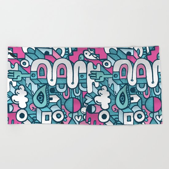 ABSTRACT 0016 Beach Towel