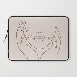 Hands on Face Laptop Sleeve