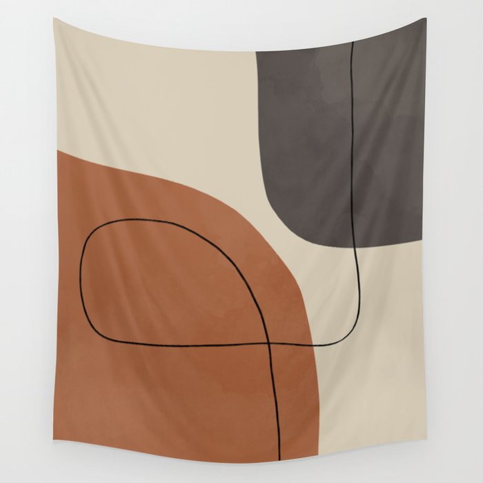 Modern Abstract Shapes #1 Wall Tapestry