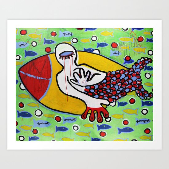 Pourquoi? Art Print