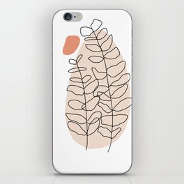 Botanical peach 2 iPhone Skin