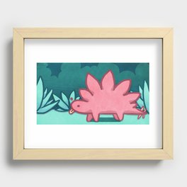 Stegosaurus Blep Recessed Framed Print