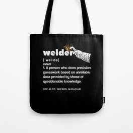 Welder Definition Tote Bag