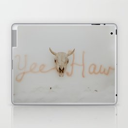 Yee Haw Cow Skull Laptop Skin