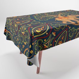 Elephant Tree of life in Mandala  Tablecloth