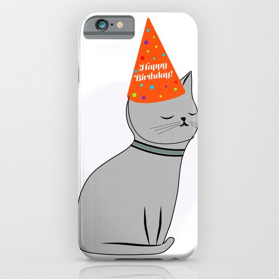Birthday Cat iPhone & iPod Case