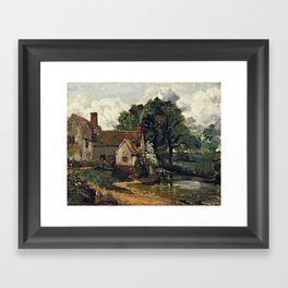 Vintage painting of a house by John Constable Framed Art Print