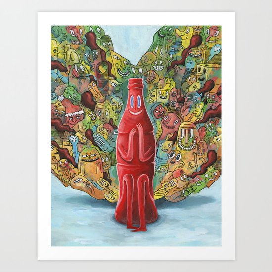 I'd Like to Buy the World a Smile Art Print