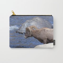 Watercolor Sheep, Bighorn Ram 70, Drake, Colorado Carry-All Pouch