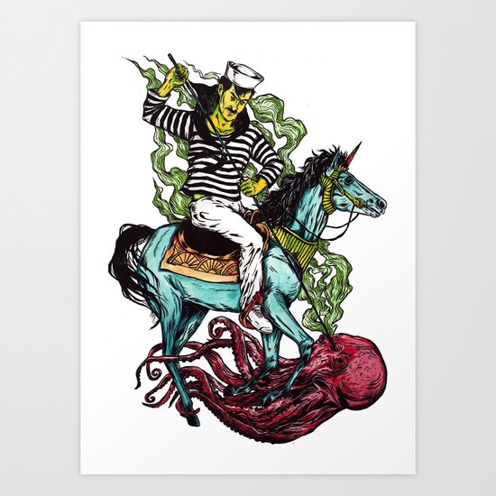 Saint Who? Art Print