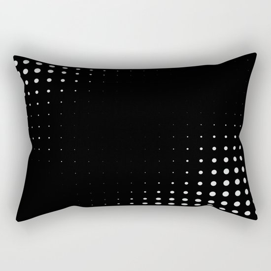 Black raster - Optical game12 Rectangular Pillow