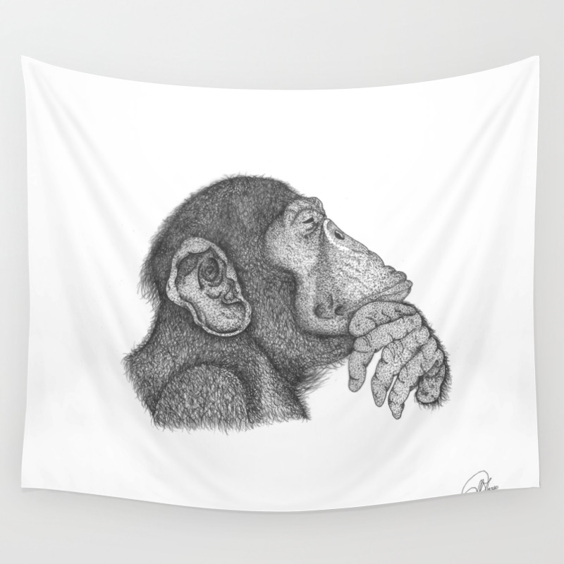 monkey tapestry