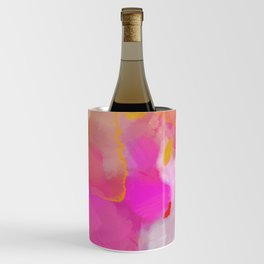 pink sun clouds abstract Wine Chiller