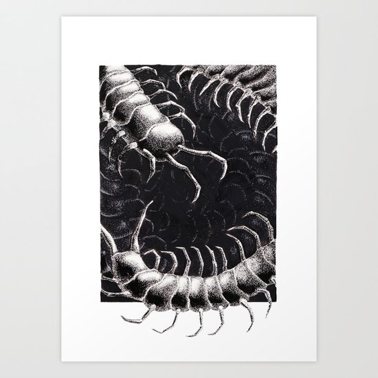 Centipede Art Print