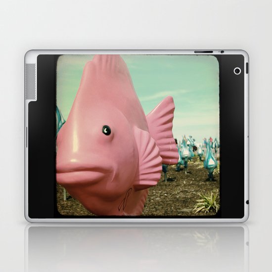 "Breast Cancer Awareness Fish" Laptop & iPad Skin