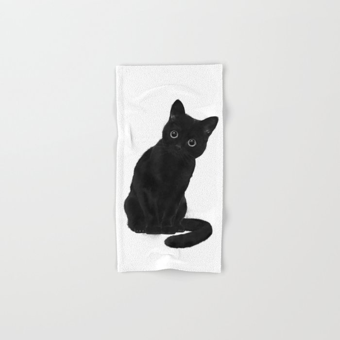 Spooky Cute Cat Hand & Bath Towel