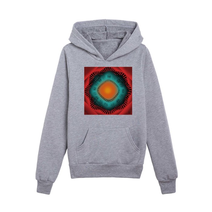 Abstract Colorful Tribal Pattern Kids Pullover Hoodie