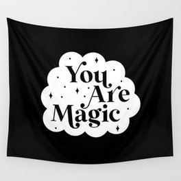 You Are Magic - Black Wall Tapestry