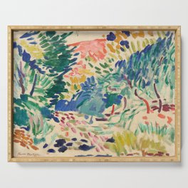 Henri Matisse Landscape at Collioure Serving Tray