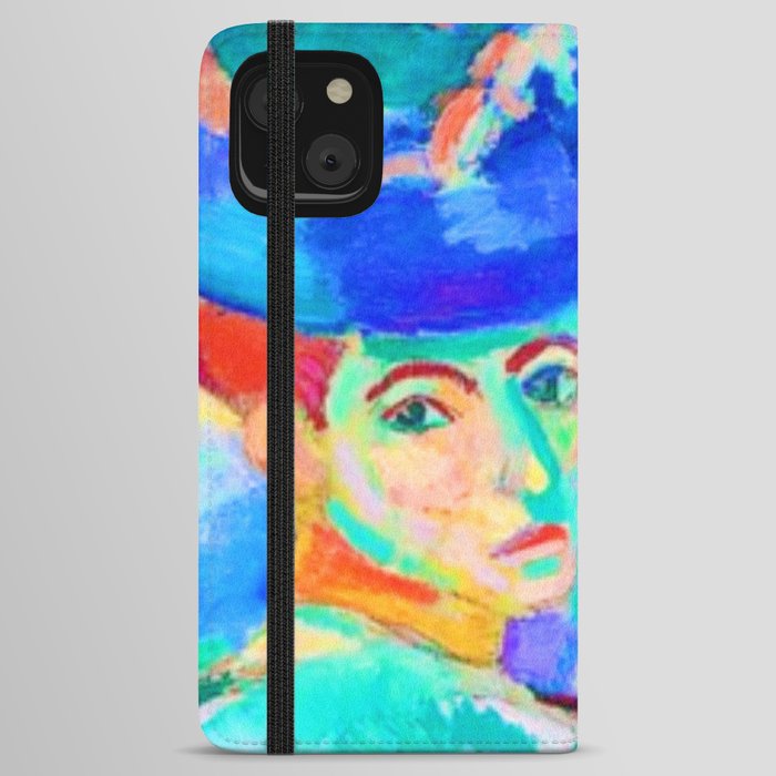 Woman with a Hat iPhone Wallet Case