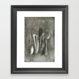 Flea market cutlery Framed Art Print