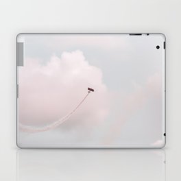 Vintage Airplane and Fluffy Clouds Laptop Skin