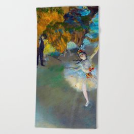 Ballet - l'etoile - Edgar Degas - 1878 , Edgar Degas - L'Étoile The Star Beach Towel