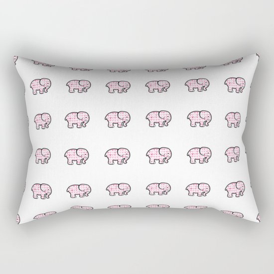 Elephant Hearts ( Girlfriend Valentine's Day Gifts / Valentine Gift ) Rectangular Pillow