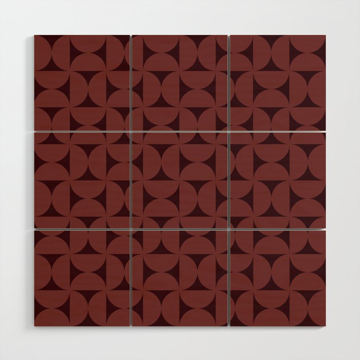 Patterned Geometric Shapes LXXXVIII Wood Wall Art