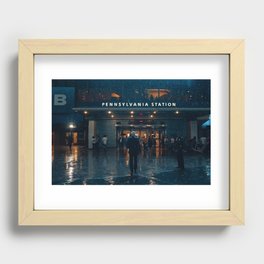 Out From the Rain Recessed Framed Print