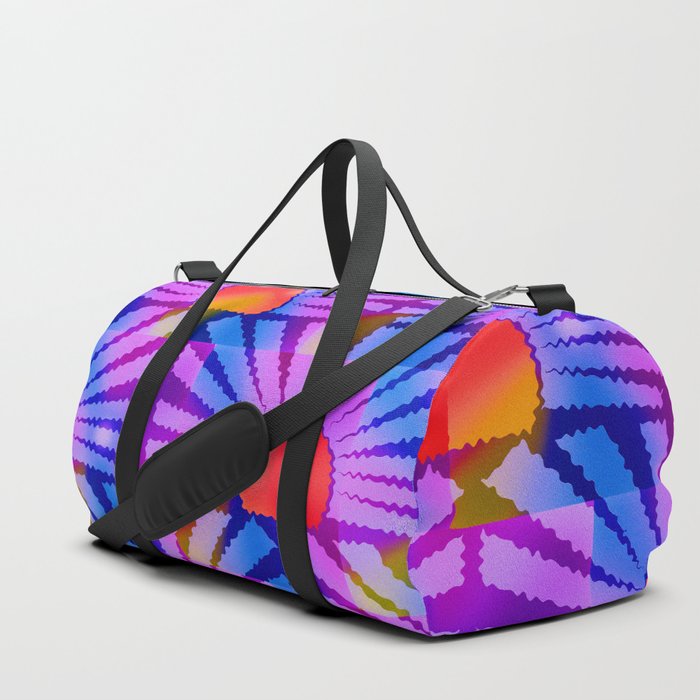 Vibrant Purple Suns Duffle Bag