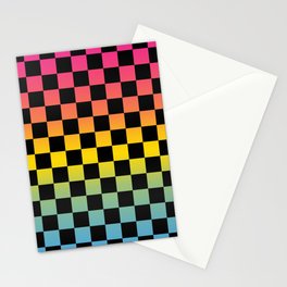 PYB Checkered Gradient2 Stationery Card