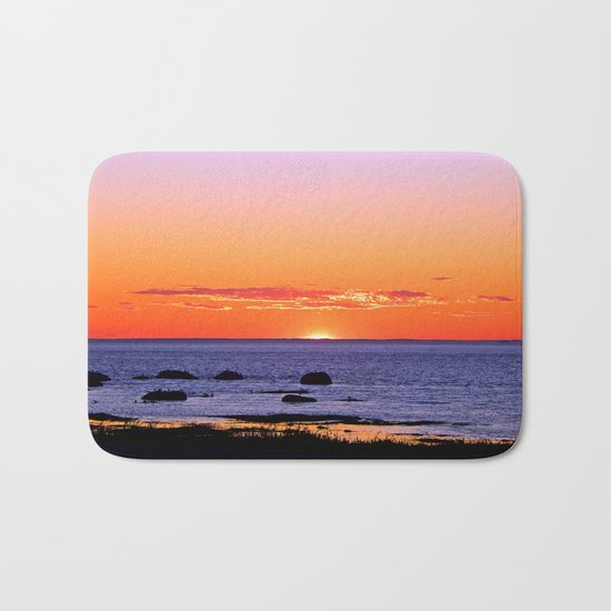 Stunning Seaside Sunset Bath Mat