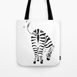 Kiss My Zebra Butt (light colours) Tote Bag