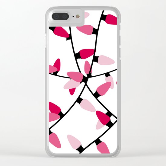 Christmas lights Clear iPhone Case
