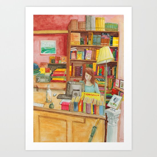 Book store Art Print