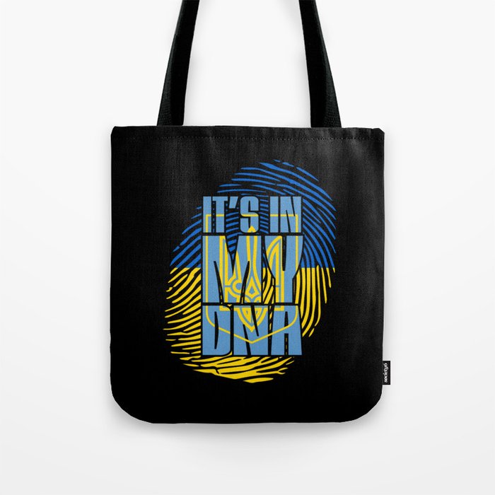 Ukranian flag peace for ukraine it's in my DNA Tote Bag