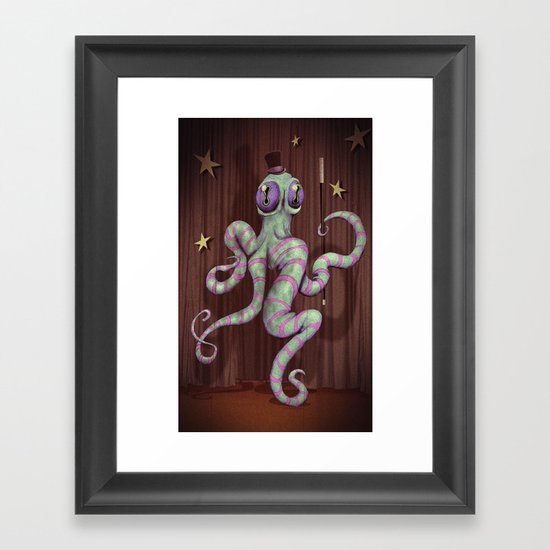 Cephalopod Performance Framed Art Print