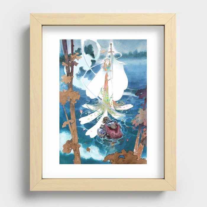 Lady of the Lake Recessed Framed Print