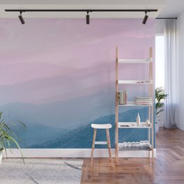 Smokey Mountains National Park Pastel Sunset Wall Mural