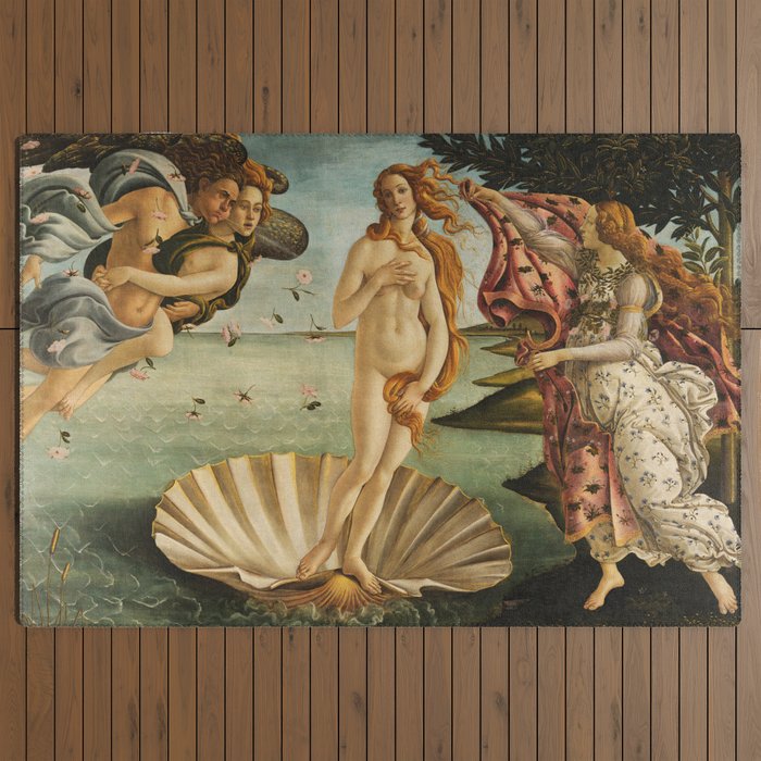 The Birth of Venus - Sandro Botticelli, Classic Painting Outdoor