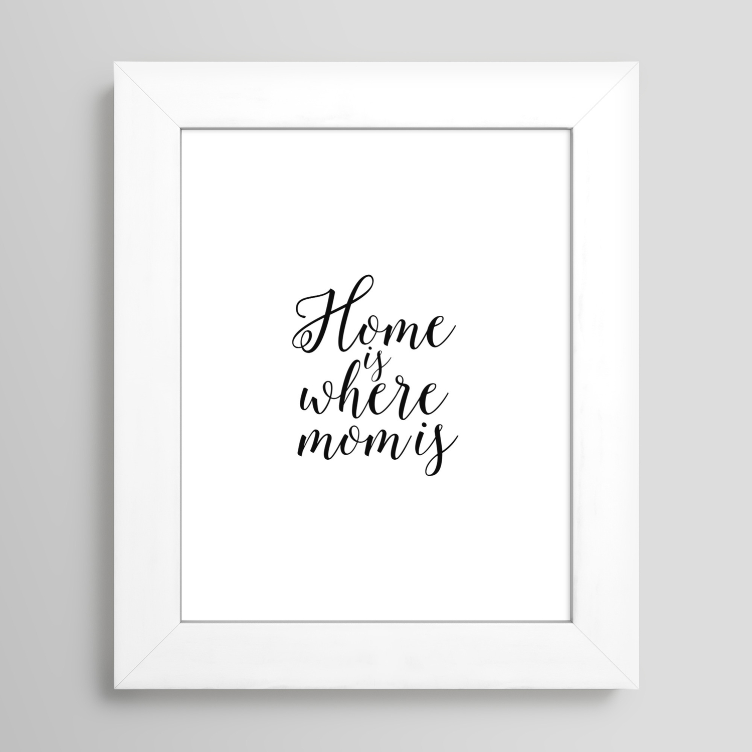 home sign printable quotes home is where mom is mother gift inspirational quotes love sign framed art print by typohouseart society6