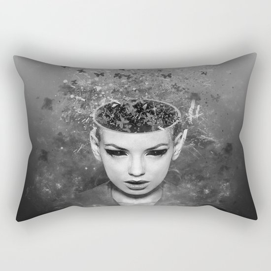 I walk alone to find the way home Rectangular Pillow